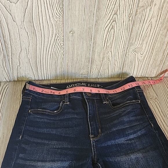 American Eagle Hi-Rise Jegging JeansDistressed Dark Wash Women's 4 - Picture 8 of 14